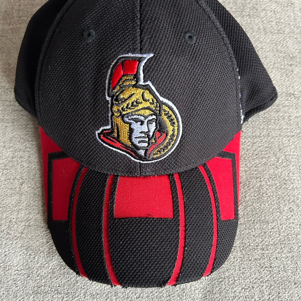 Ottawa Senators Reebok Black and Red Cap L/XL